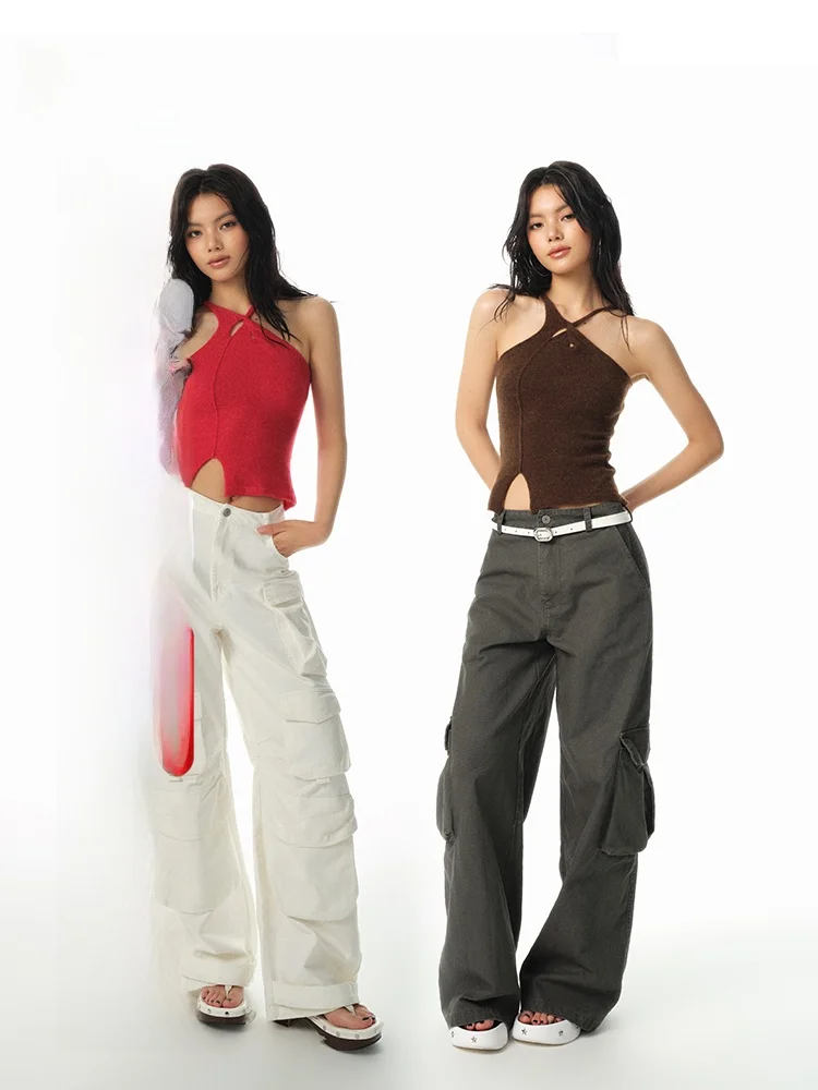 

Жилет Fos Original Design с красным узором, из смесовой ткани (полиэстер, нейлон, шерсть), летний, модный, женский, прочный, эластичный, цветной