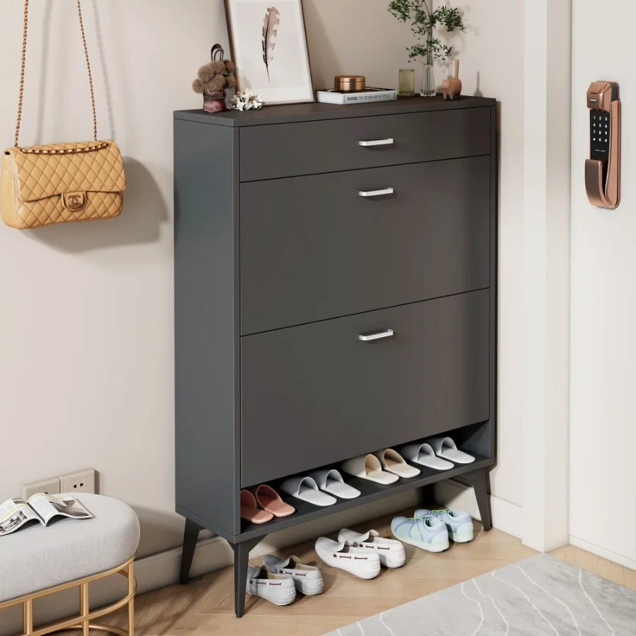 

Shoe Cabinet Shoe storage shelves Grey
