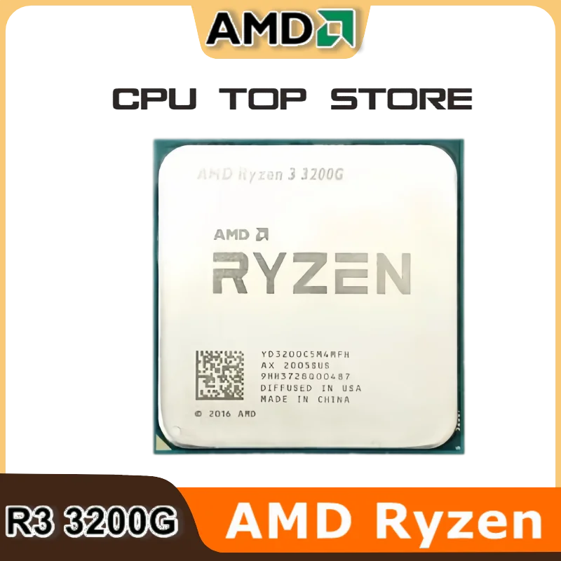 

AMD Ryzen 3 R3 3200G Processor 3.6GHz Quad-Core 65W AM4 CPU