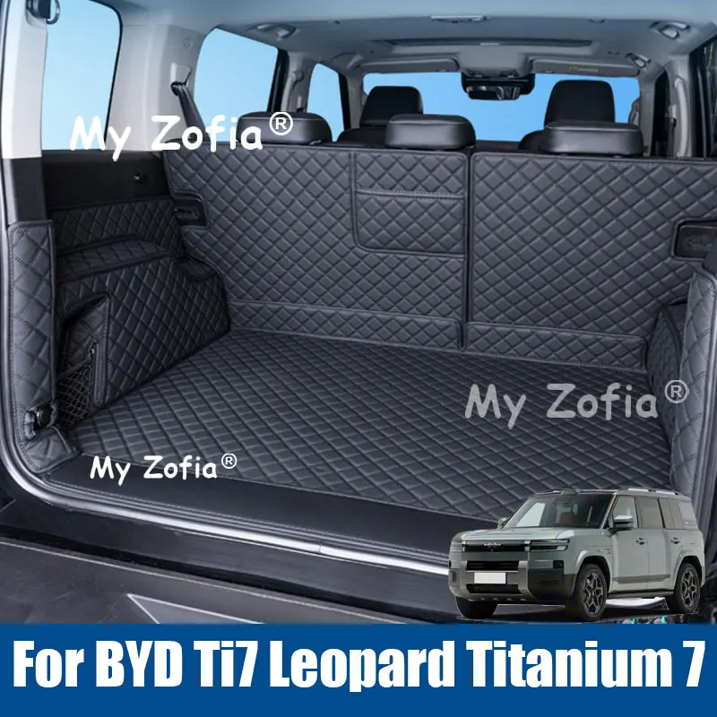 

Full Cover Trunk Mat Simple Style Car Trunk Pad Interior Supplies for BYD Ti7 Leopard Titanium 7 2025 2026 Accessories