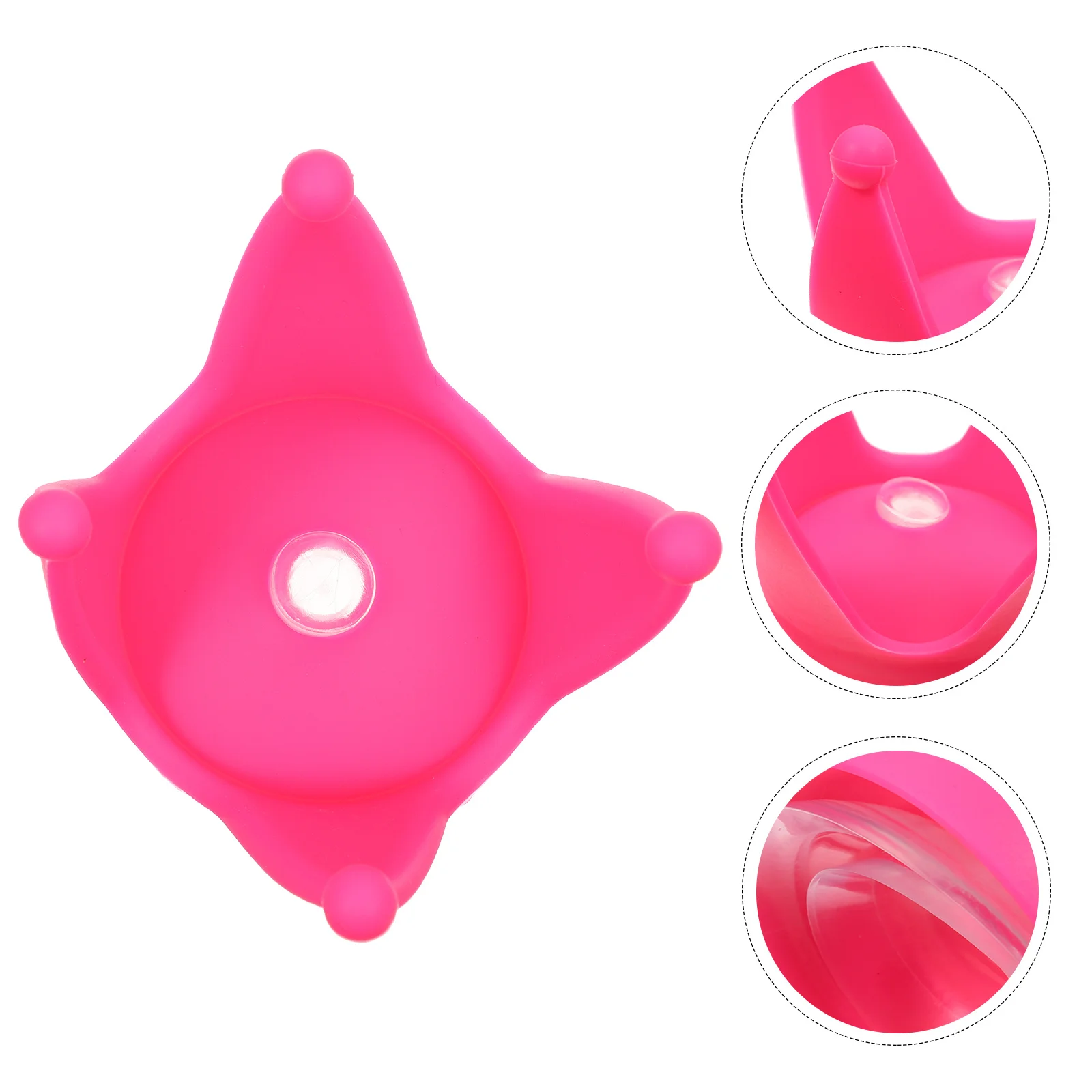 

1pc Decoration Rosy Suction Cup Silicone Horns For Motorcycle Suction Cup Headwear Accessory Decor