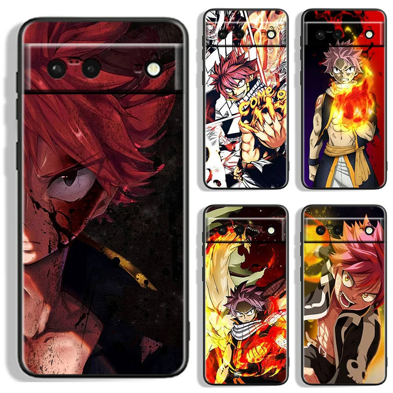 

Anime F-Fairy T-Tail Juvenile For Google Pixel 9 8 7A 7 6A 6 5A 5 4 4A XL 5G Black Silicon Shockproof Shell Funda Phone Case