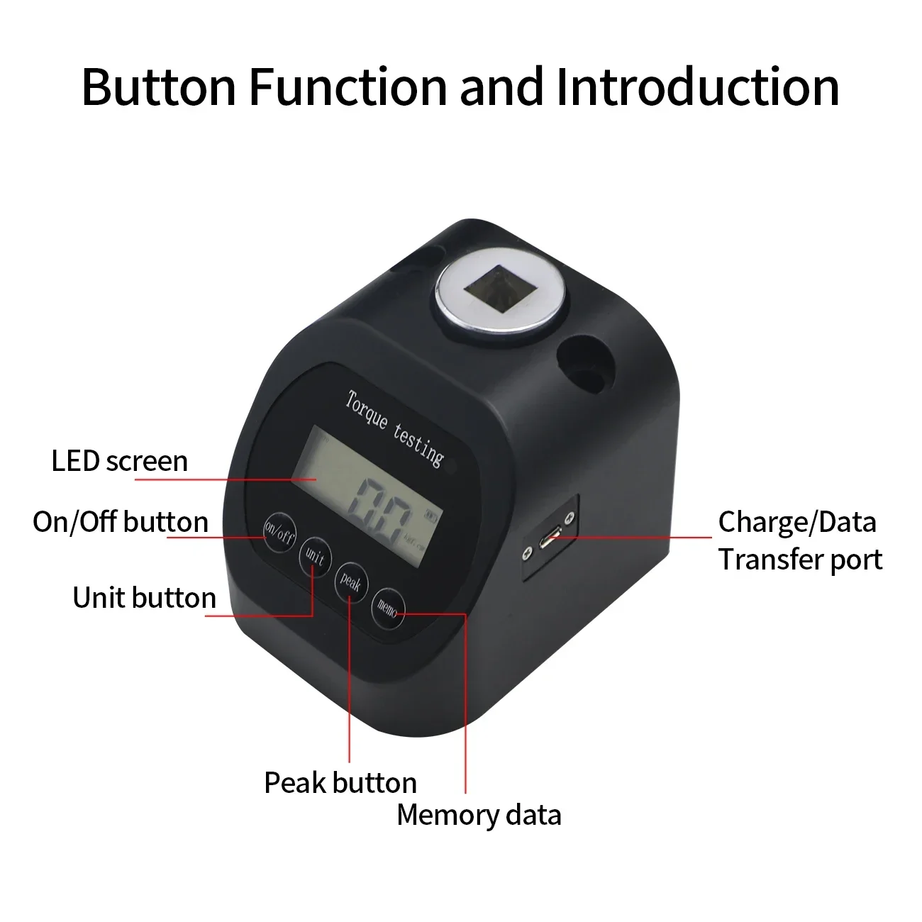 Shahe Torque Screwdriver Tester Screwdriver Calibrations With Rechargeable and Data Output Function