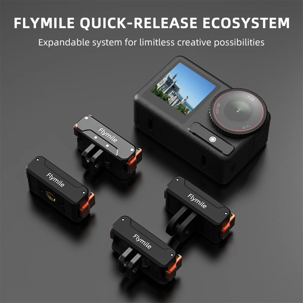 For DJI ACTION 4/5 Pro Magnetic Quick-Release Base Sports Camera Magnetic Base Camera Mount Adapter Camera Replacement Supply