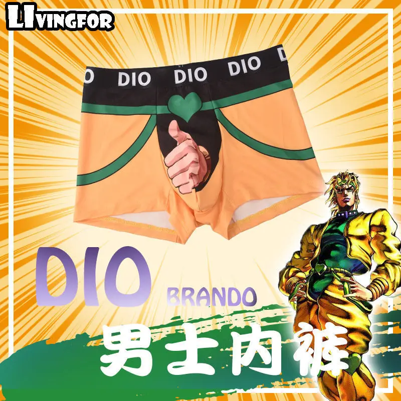 Anime Jojo \'S Bizarre Adventure Kujo Jotaro Dio Brando Bruno Bucciarati Josuke Higashikata Cosplay Mannen Groot Formaat Boxer Briefs