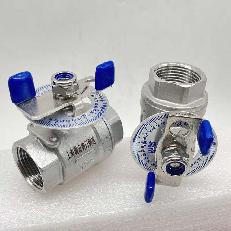 Compact Scaled Regulator Stainless Steel Female Butterfly Handle DN1525 Manual Flow Throttle