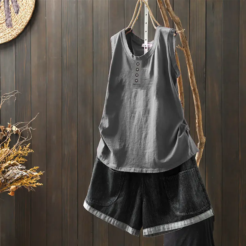 แฟชั่นO-คอสบายๆสีทึบเสื้อยืดเสื้อผ้าผู้หญิง2025ฤดูร้อนใหม่หลวมเสื้อเกาหลีAll-Match Teeเสื้อ