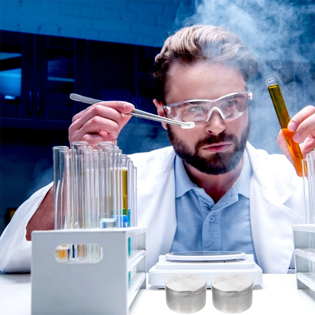 

3 Pcs Aluminum Weighing Bottle Containers Weing Can Empty Dish Tins Cream Laboratory Alloy Storage Jar