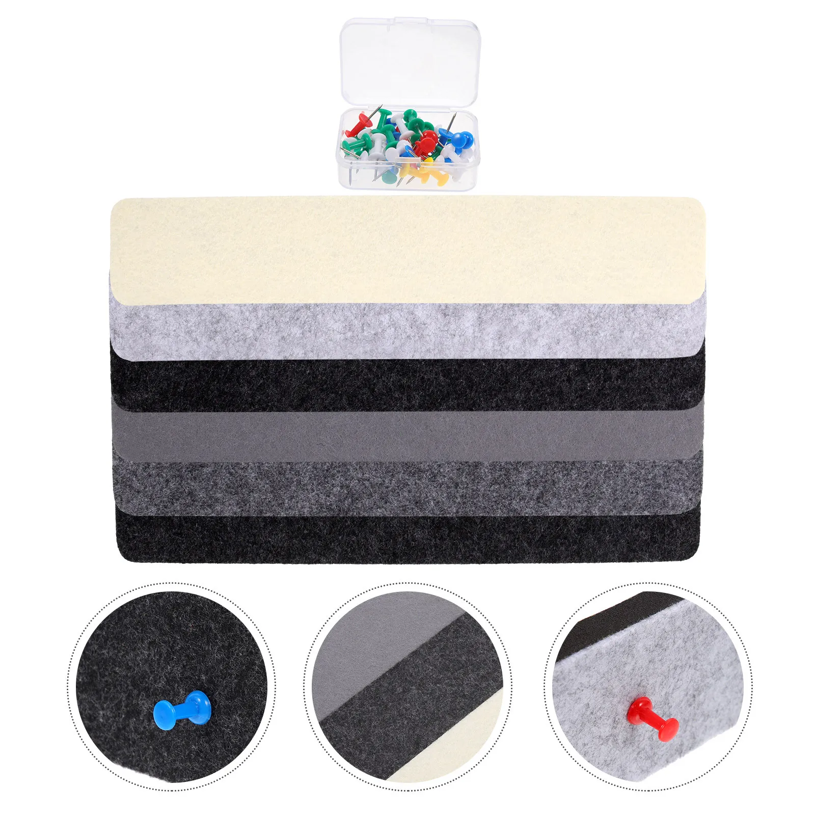 

1 Set Bulletin Strips For Walls Felt Pin Boards Cork Board Adhesive Strips Wall Mounted Message Board Office Organization Home