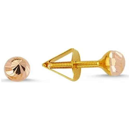 Sembolgold Gold Child Earrings 14 Sterling Needle Model Sg42-70025