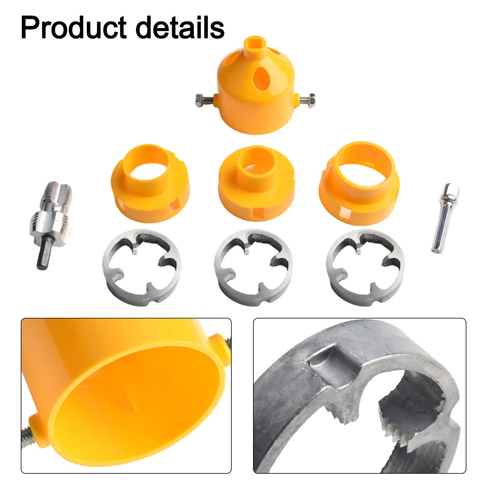 

2-piece Plastic Water Pipe Plate Teeth, Tap Wrench, Hand Drill For Changing Water Pipe Thread Tool Accessories Set