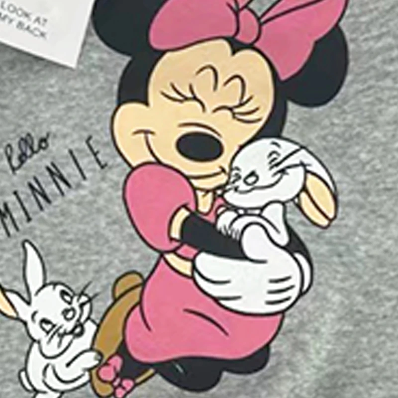 Fall 2024 Mother Kids Minnie Mouse Cartoon Set Teen Girl Clothes Spring Baby Girls Toddler Casual Fleece Suit Sets Outfits