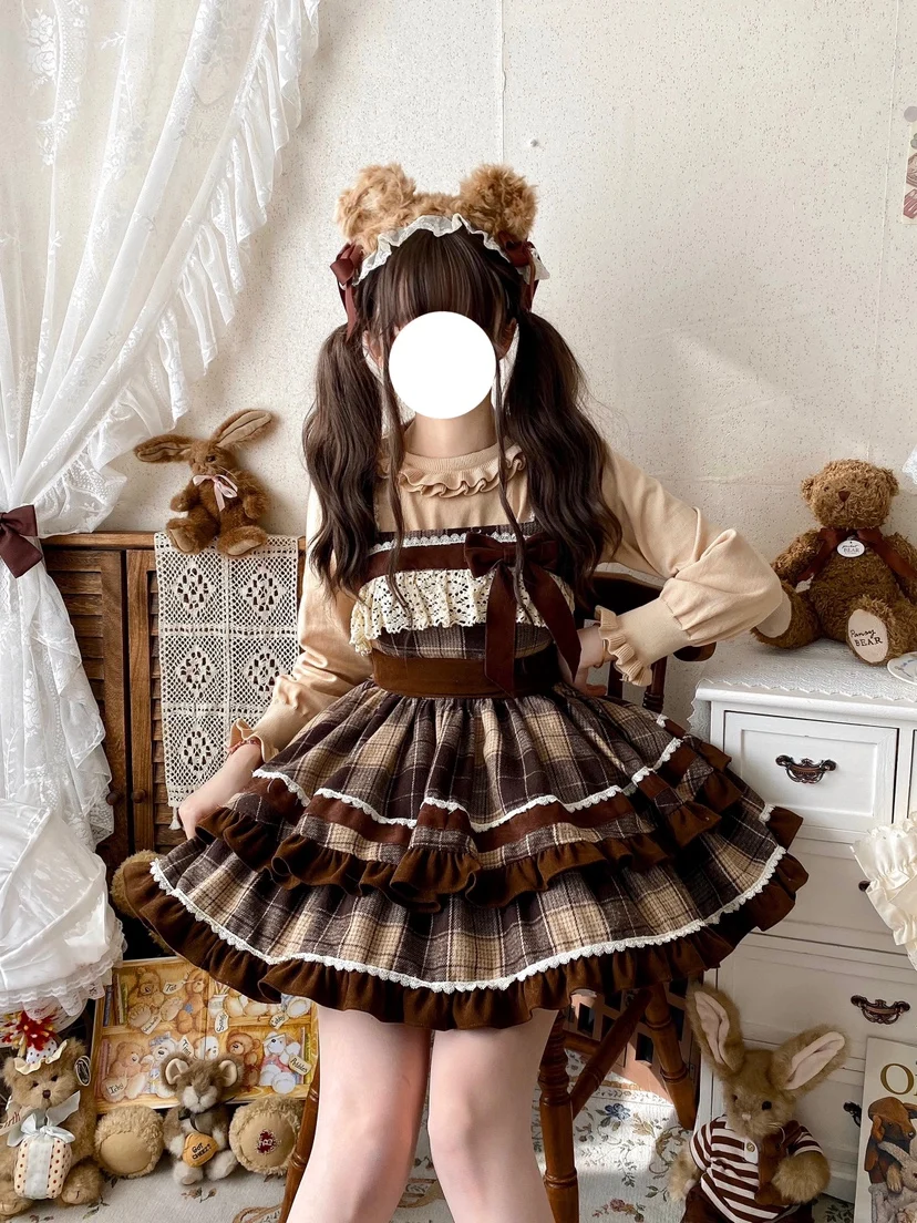 2024 Sping autunno Harajuku giapponese corea moda senza maniche Lolita regalo di compleanno Tea Party Kawaii Dress Princess Vintage Dress