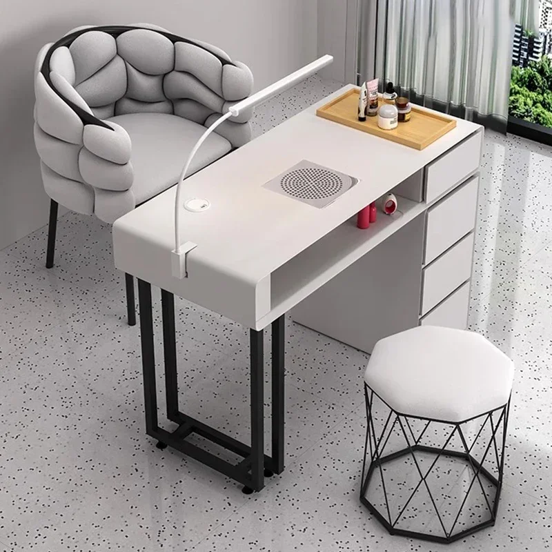 

Modern Professional Manicure Nail Table Wood Nordic Supply Salon Furniture Japanese Mesa Equipment Mesas De Manicura Nail Desk