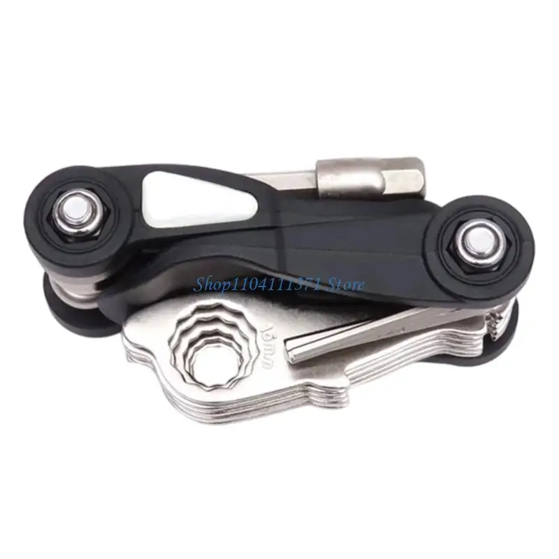 P9FC Pool Accessory Tool with Rotating Storage Design, Six-Sided Socket, Nut Turner, and Slotted Driver for Hardware Adjustments