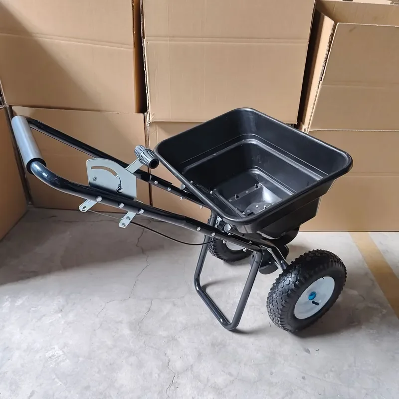 Universal Garden Fertilizer Spreader Cart Heavy Duty Lawn Care Trolley for Flowers Herbs Grass Manual Push Spreaders Tool