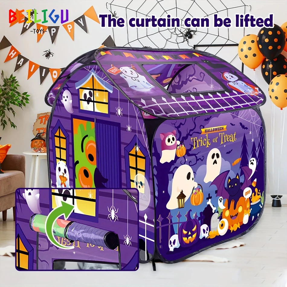 عيد الميلاد هالوين لعبة خيمة الأطفال سنو هاوس اليقطين شبح مسرح حفلة المنبثقة حزمة عطلة لعبة للأطفال هدايا عيد الميلاد #4