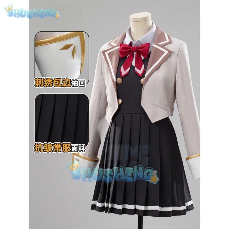 Anime Roshidere Alisa Mikhailovna Kujou Cosplay Costume Wig Alya Tokidoki Bosotto Roshia-go by Dereru Tonari no Alya-san Dress