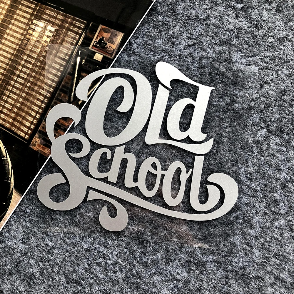 Old School Retro Reflective Car Stickers Motorcycle Motorbike Locomotive Fuel Tank Helmet Decorative Decals for XL 833 Road King