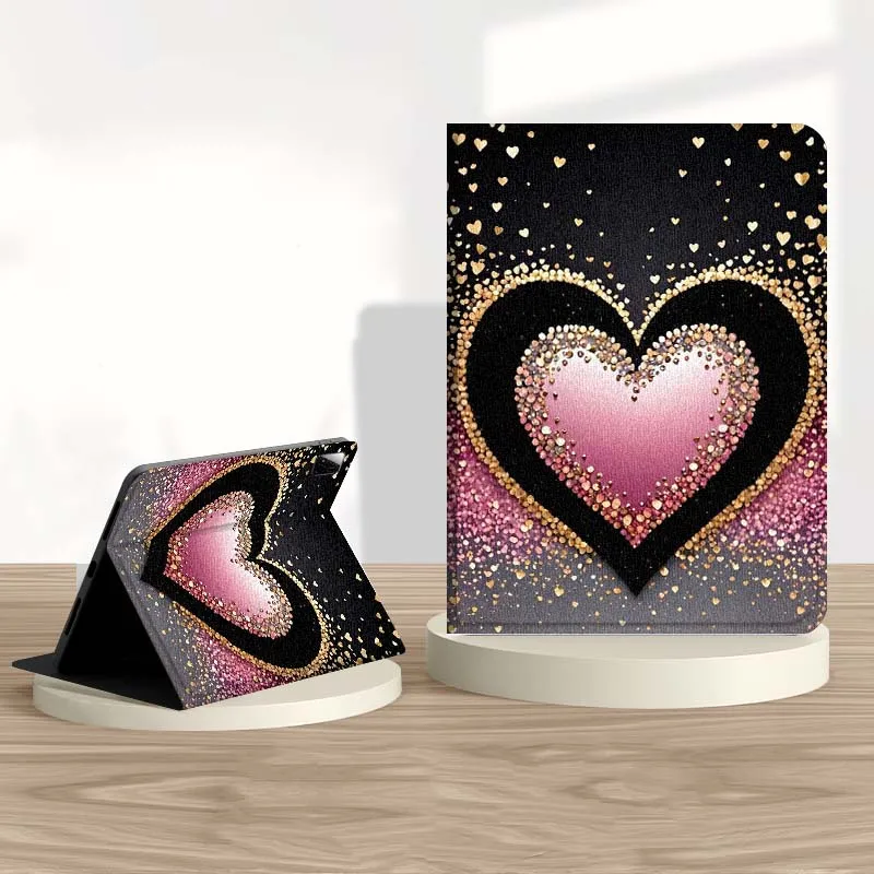 

Sparkling Love Heart Flower For Xiaomi Redmi Mi Pad 4 5 6 6s 7 7s SE Pro 2 11 Plus Max 12.4 11 11.2 12.5 8.7 inch Tablet Case