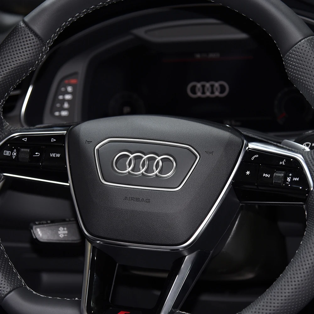 Lenkrad-Dekorationsring-Abdeckungsaufkleber für Audi A3 A7 Q3 Q7 Q5 E-TRON A8 A7L Q6 Q8 SQ5 Q5L A4L A6L A5 A8L – Detail 23