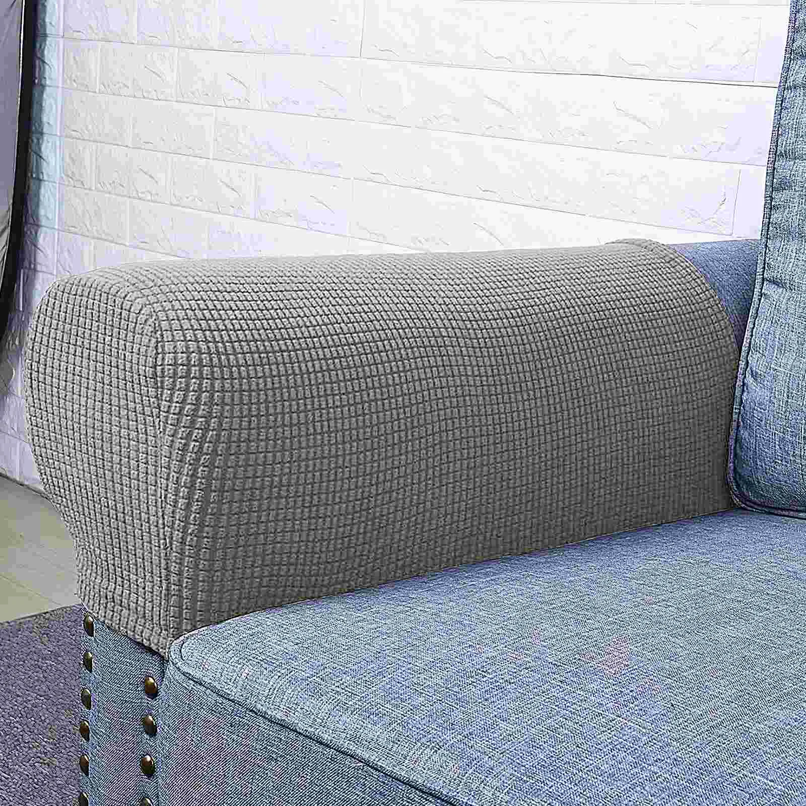 2 Pcs Armrest Cover Sofa Covers for Armchairs Sofas Prtoectector Adjustable Elastic Office