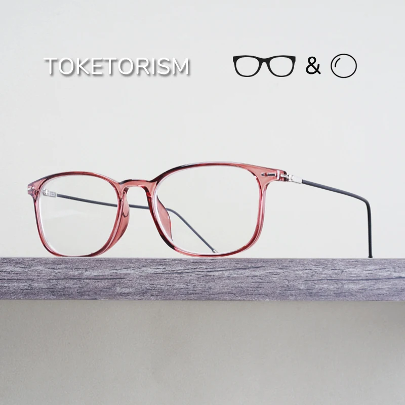 

Toketorism Ultralight Women's Reading Glasses Myopia Eyeglasses For Men TR90 Optical Glasses Frames