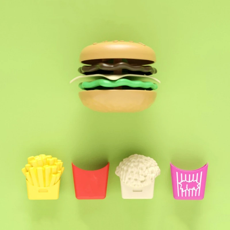 77HD Kids Toy Kitchen Accessories Pretend Food Miniature  Burger Educational Toy