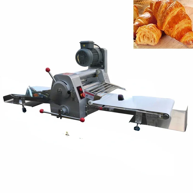 Automatic Convenient Reversible Pastry Sheeter with Dough Sheeter Conveyor Belt High Quality Bread Crisper Maker Machine