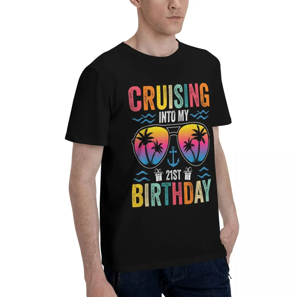 Cruising 21st Birthday Vibes Movement Kemp Top Quality T-shirts Top quality Leisure USA Size