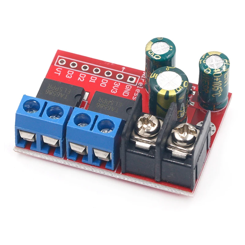 H Bridge Remote Control 5A 3V-14V Dual DC Motor Drive Module Voltage Reverse PWM Speed Regulation Double Super L298N 5AD