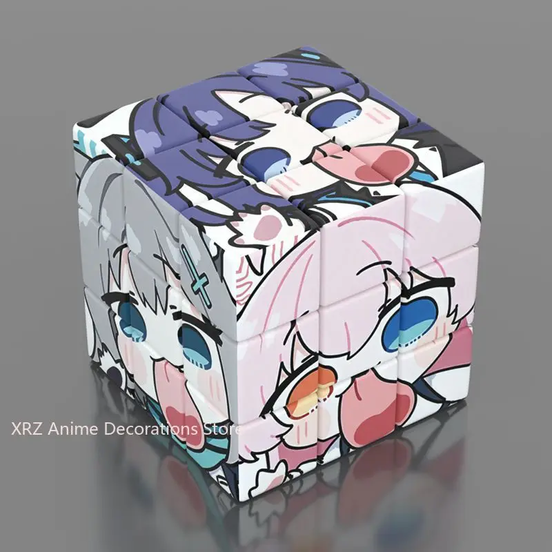 

Волшебный куб аниме синий архив Sunaōkami Shiroko головоломка для снятия стресса профессиональная игра с плавной скоростью детские подарки