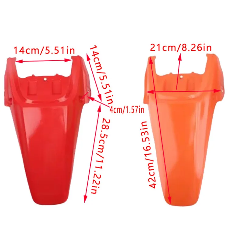 Motorcycle Rear Fender Mudguard Durable Plastic For CRF70 Dirt Pit Bike Rear Wheel Anti-Splash Guard Accessories