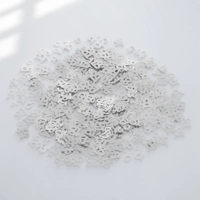 

600Pcs Birthday Confetti Plastic Number Decoration Party Table Glitter Festival Wedding DIY Cards Invitations Pink