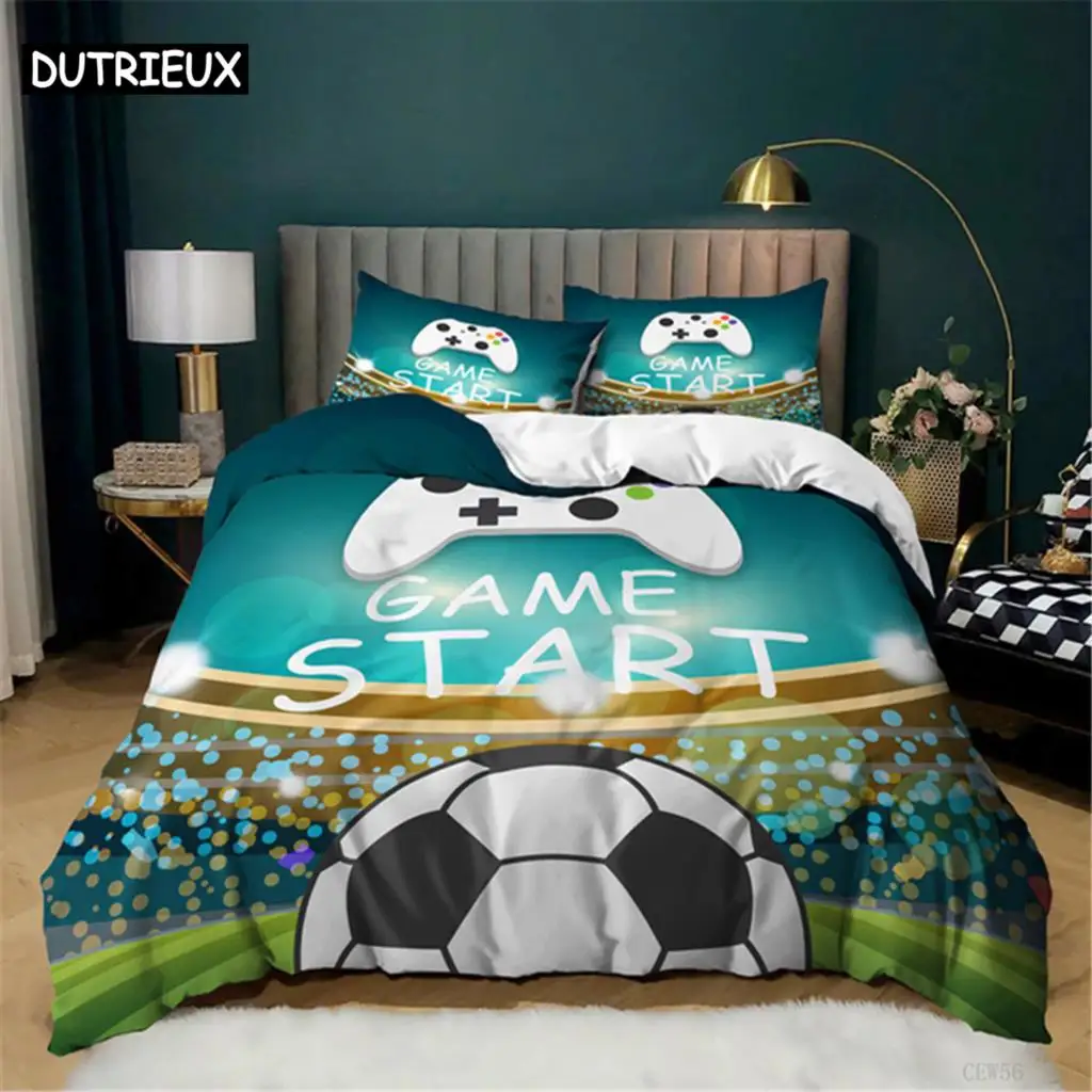 

Gamer Duvet Cover for Boys,Game Controller Quilt Cover King/Queen size,cool Gamepad Bedding Set Kids Teen,Modern Gamer Bedding