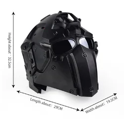 Masque complet multifonction CS Game DulMotorcycle, casque de sécurité avec coque latérale, carénage R64.NVG Mount