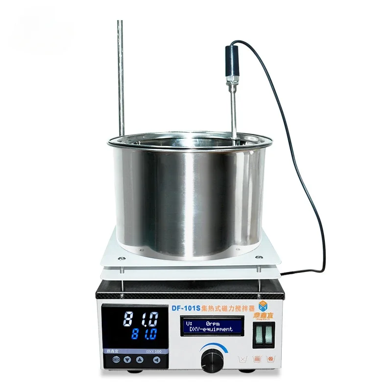 Tester 5L Heating Magnetic Stirrer DF-101T-5L Lab Digital Display Constant Temperature Mixer 220V