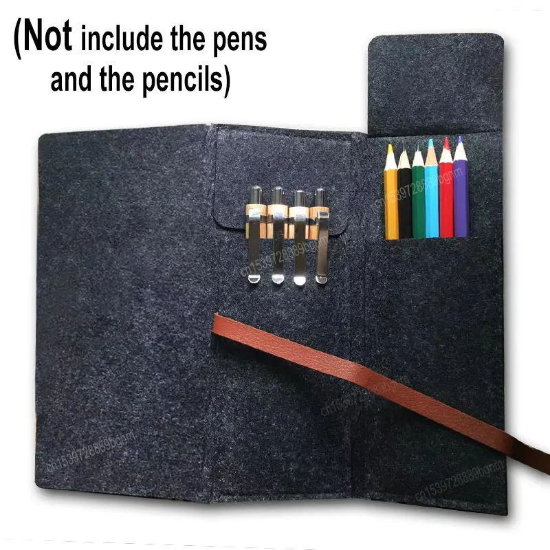 Draagbare Opvouwbare Vilten Etui Met Riem Kantoor Schoolbenodigdheden Pennentas Cosmetische Borstel Opbergtas Organizer Kids Cadeau