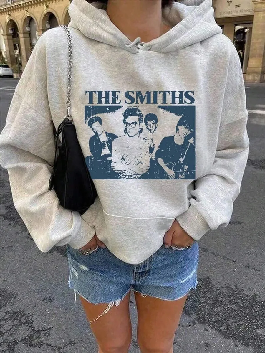 

Music - Nostalgia - Inspired Pure Cotton Hoodie Featuring The Smiths - A Stylish Pick for Aficionados of 80s Indie Rock