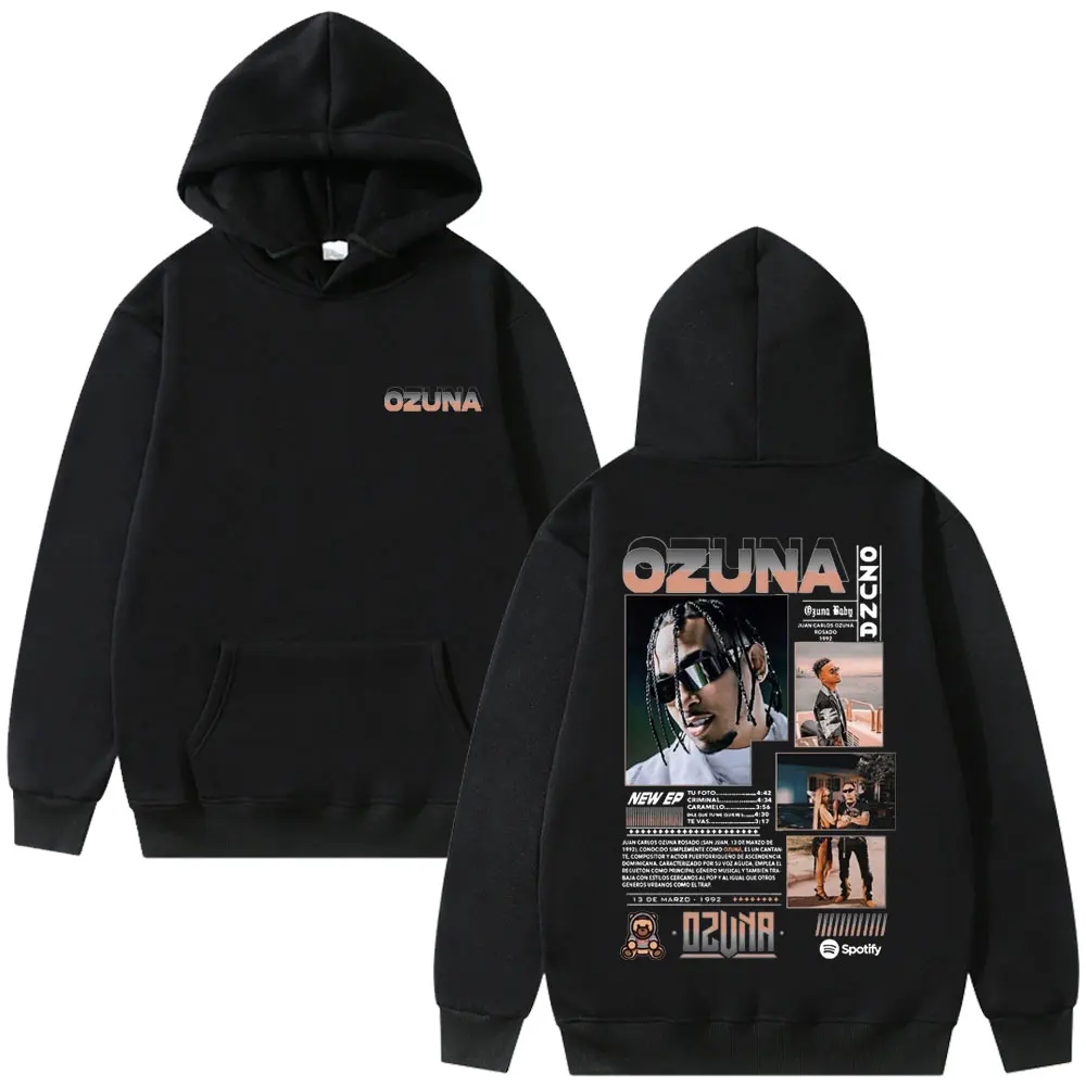 

Rapper Ozuna Graphic Hoodie Anuel AA Streetwear Hoodie Men's Casual Oversized Hoodies Men Fashion Hip Hop Trend Music Sweatshirt