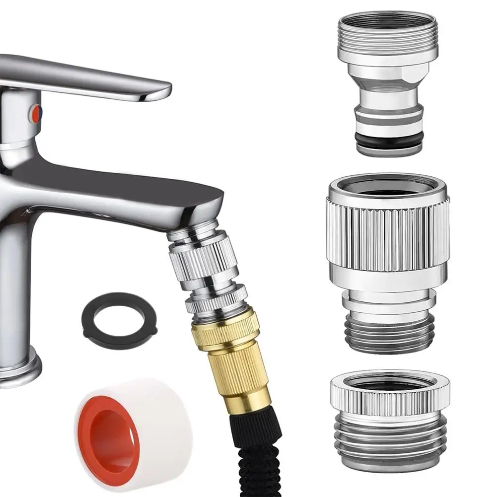Sink Faucet Quick Connector, Faucet Adapter for Sink Connection, Suitable for Shower Pipes, Garden Hoses, and Washing Machines