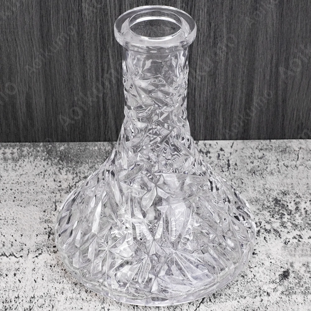 شيشة شيشة بقاعدة شيشة لخزان زجاجي لخزان المياه بقاع زجاجي لغرفة حاوية زجاجي