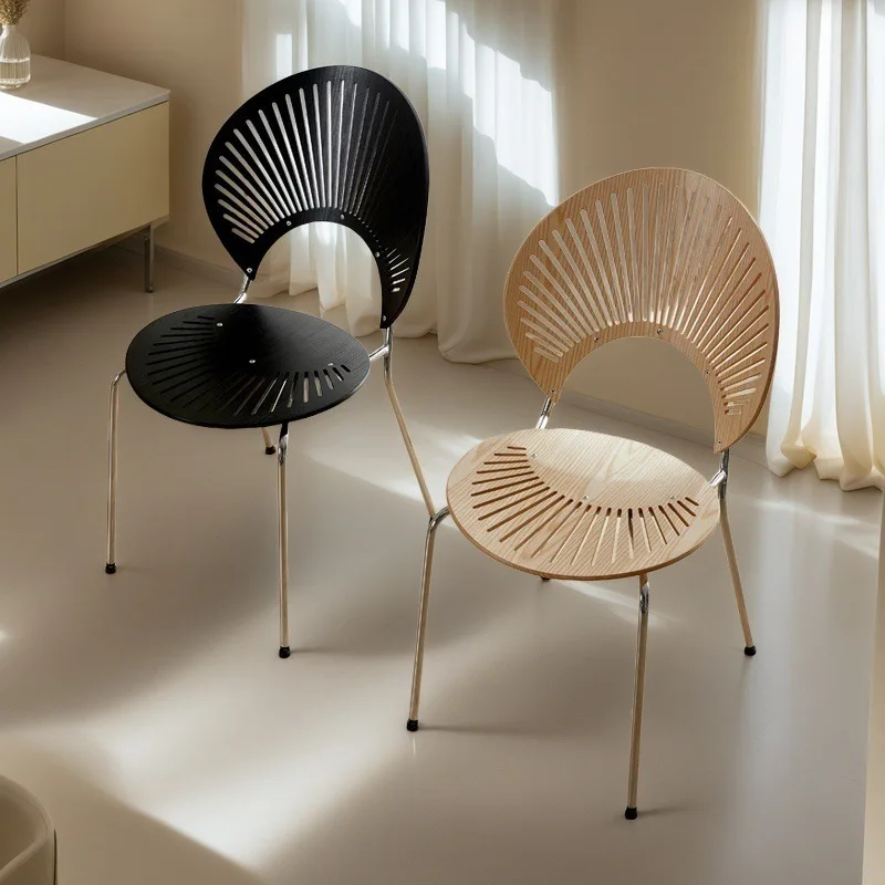 Nordic esszimmer stuhl massivholz hause kaffee stuhl rückenlehne retro esstisch und stuhl einfache gast verhandlung casualshellchair