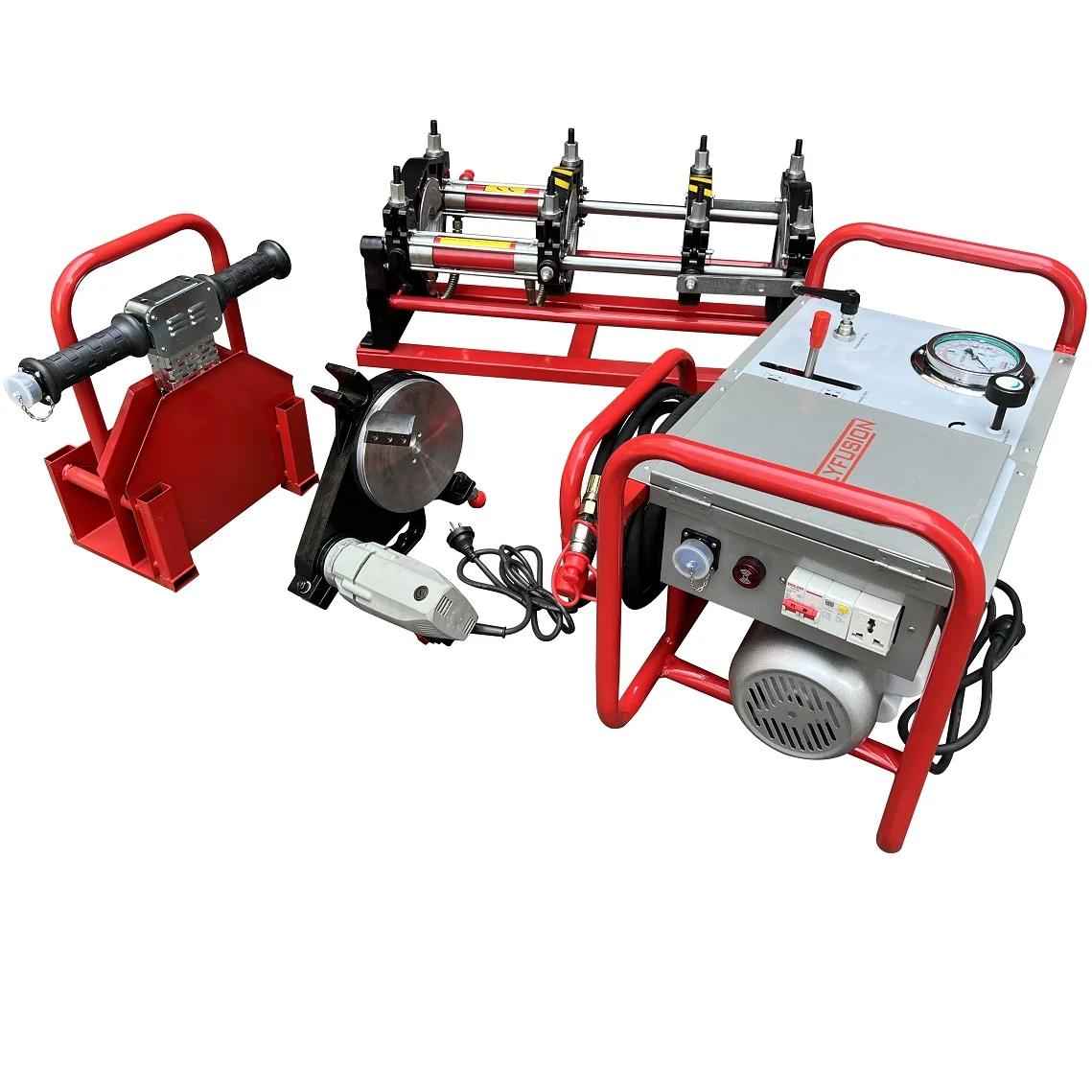 HotHigh جودة 40-200 مللي متر HDPE بعقب آلة لحام الانصهار حالة جديدة 220 فولت لحام البلاستيك