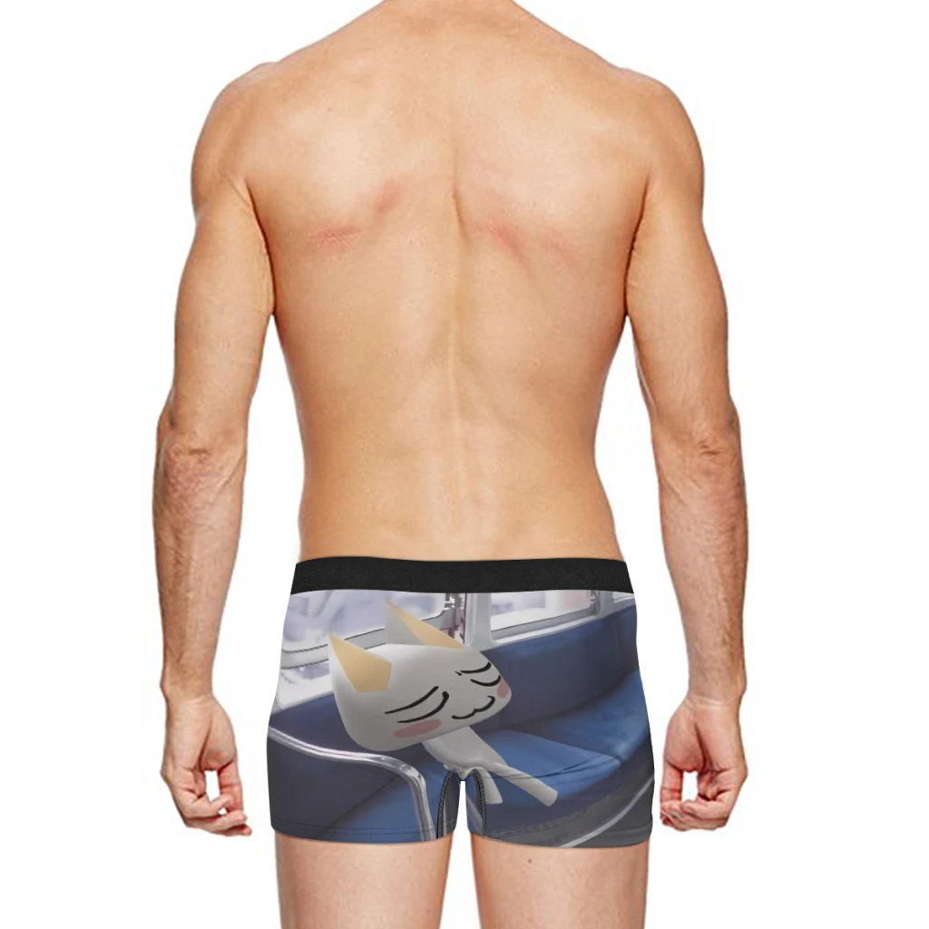 Inoue Toro Cute Cat Breathable milk Silk Boyshorts Elastic Men's Underwear 3D Boxer Shorts Boxer Briefs