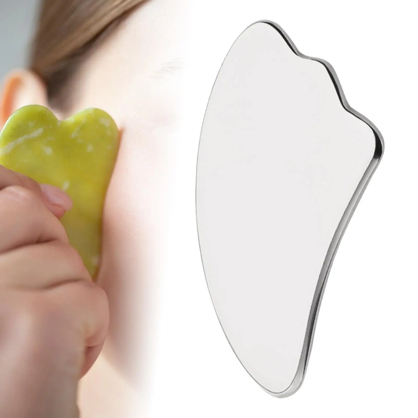 Stainless Steel Gua Sha Smooth Surfaces Professional Neck Massager Skin Massage