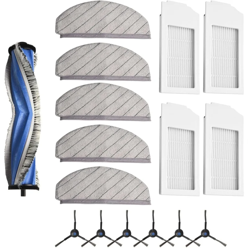 A99T For ECOVACS Deebot N20 N20 Plus N20 Pro Plus Robot Vacuum Cleaner Main Side Brush Hepa Filter Mop Cloth Replacement Parts