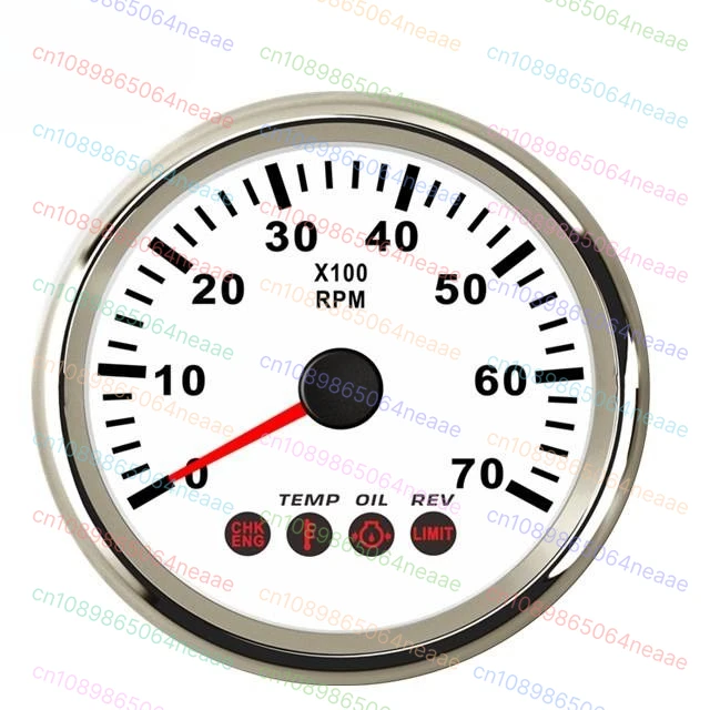 

Outboard Engine Tachometer with Oil Temperature and Oil Pressure Engine Fault Prompt 7000RPM
