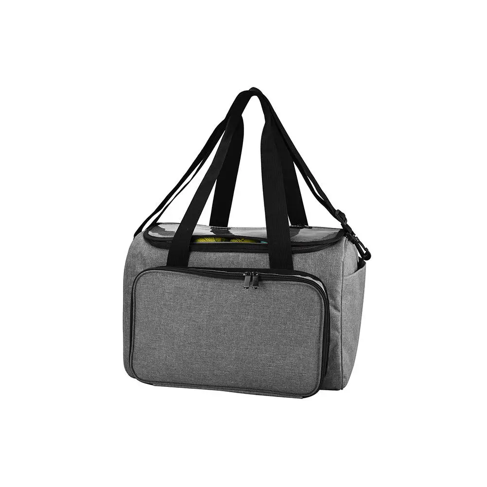 

Multi-Function Grey Oxford Woolen Yarn Storage Bag Large Capacity Shoulder Organizer Travel Craft Handbag Cloth Organizer