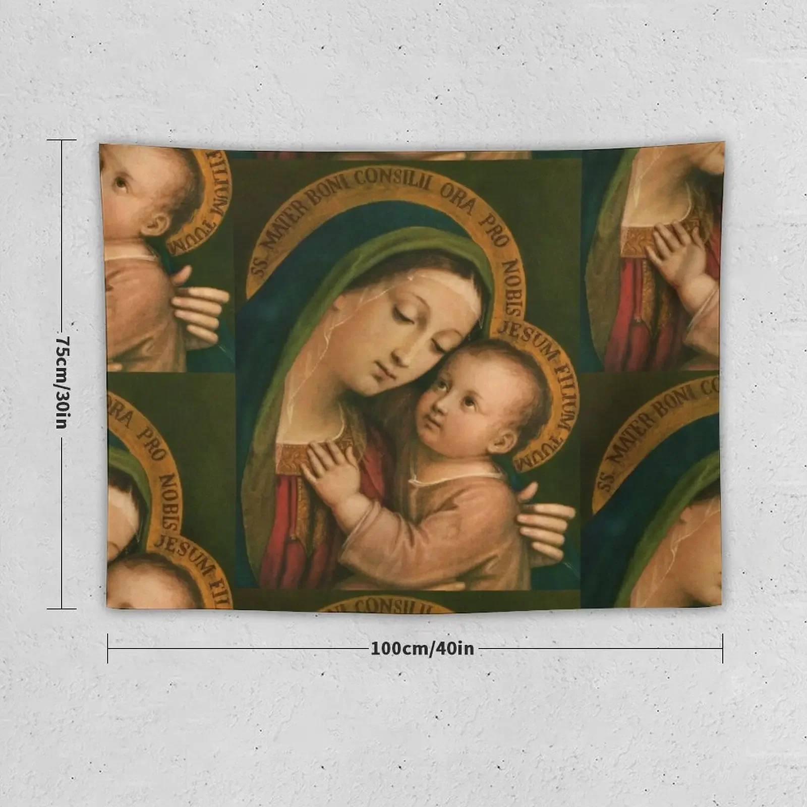 Our Lady of Good Counsel Tapestry Anime Decor Home And Comfort Decor Room Decore Aesthetic Tapestry